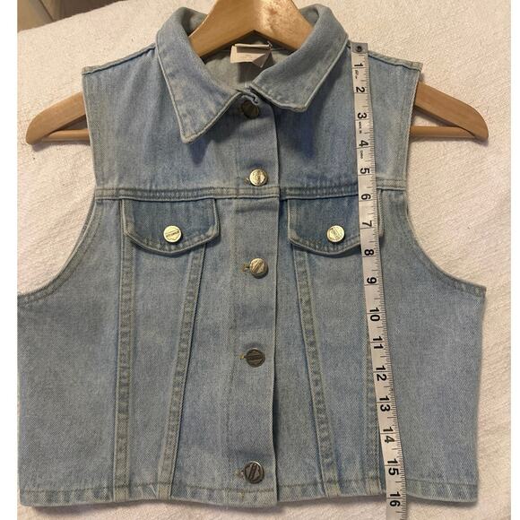 Vintage New Legends denim Jean vest SzM in excellent condition - Picture 8 of 8
